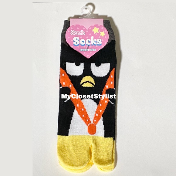 BADTZ MARU Sanrio Penguin Black Socks NEW! From Japan Collectible RARE nwt anime - Picture 3 of 5